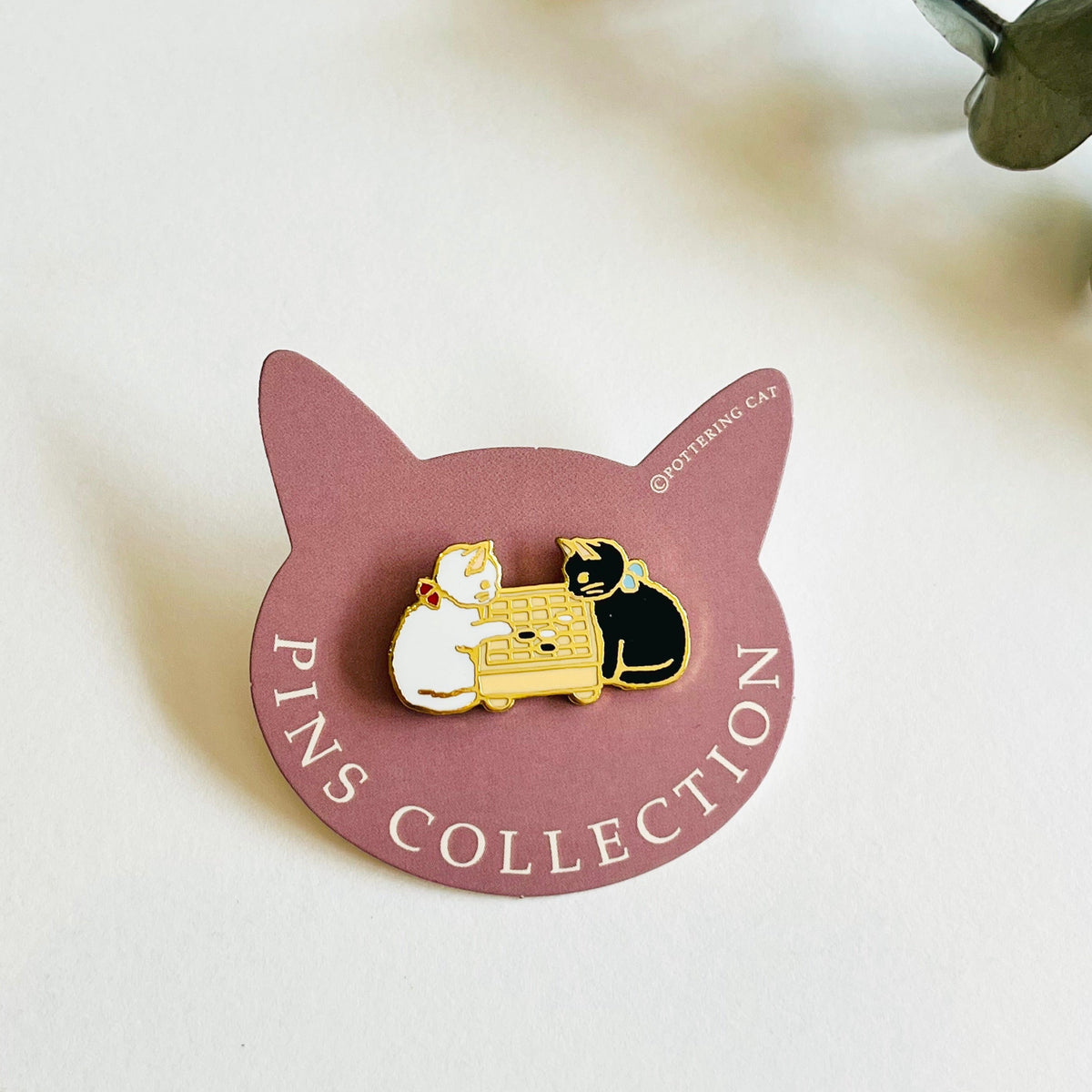 Pottering Cat Enamel Pin