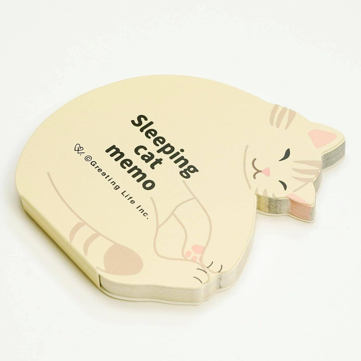 Greeting Life Animal Die-Cut Memo Sleeping Cat ETN-188