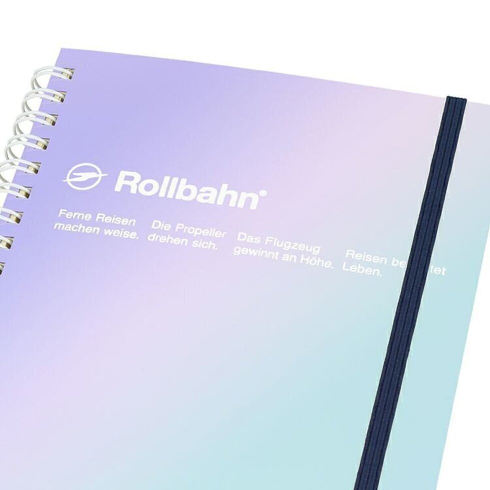 Rollbahn Delfonics spiral notebook - metallic polarized