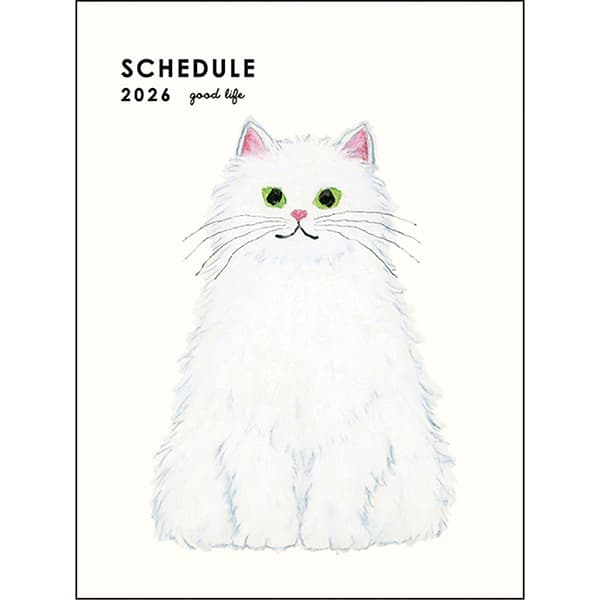 2026 Yusuke Yonezu A6 soft cover monthly planner Shironeko