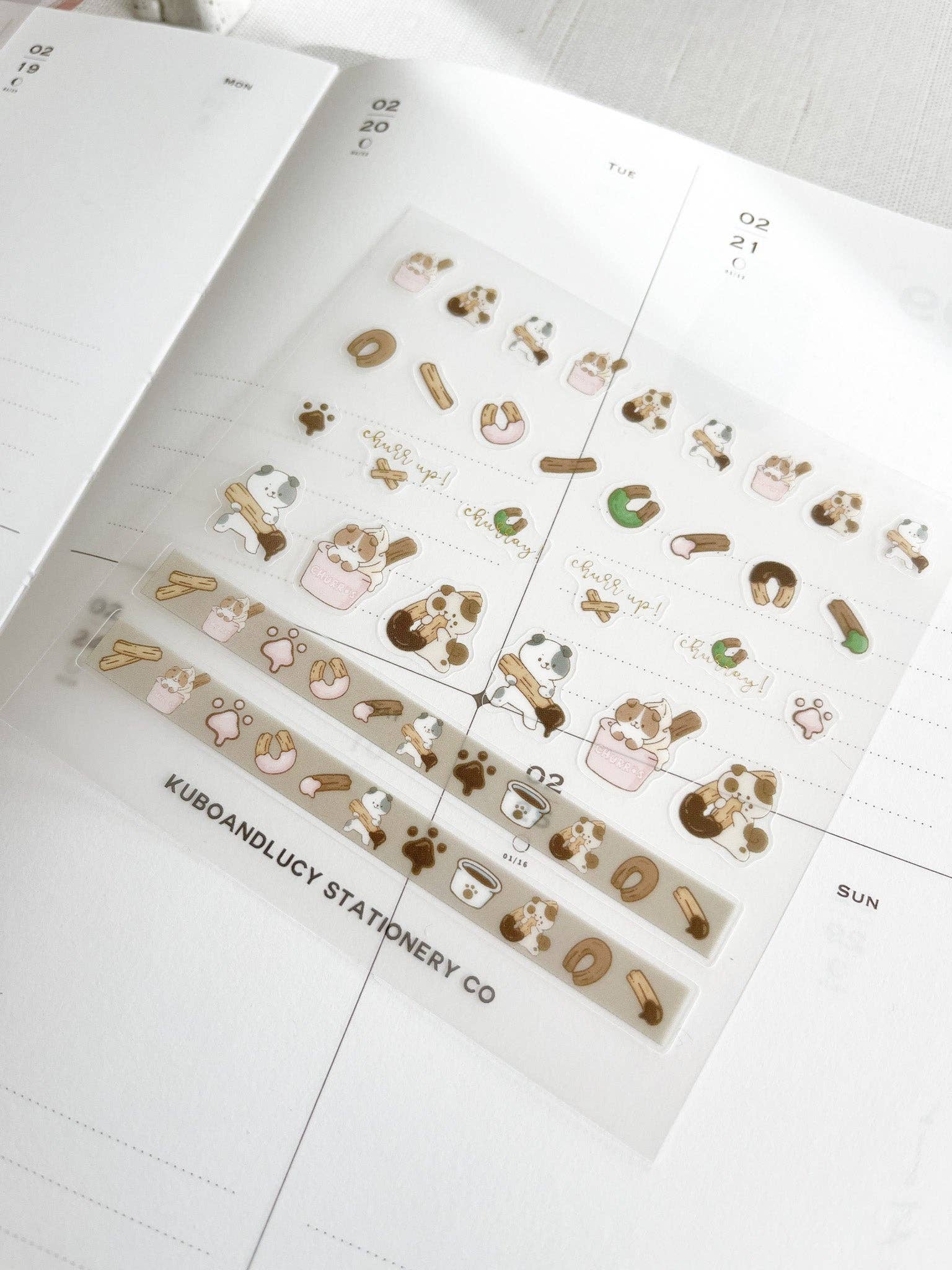 Cute Cats Clear Sticker Sheet | 3 designs