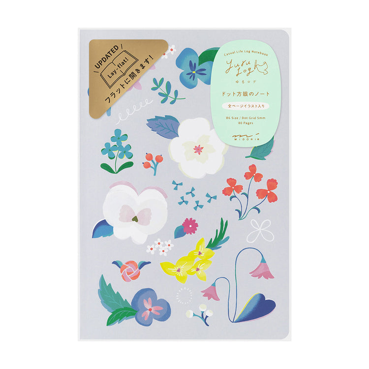 Yuru Log Notebook - B6 - Floral