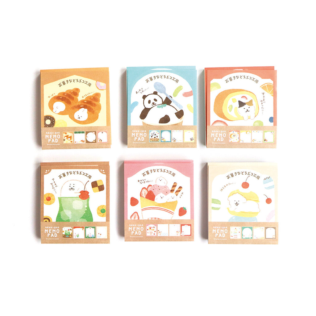 Furukawashiko Sweets Animal Workshop Memo Pads