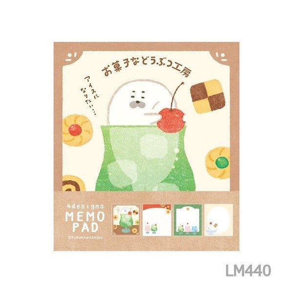 Furukawashiko Sweets Animal Workshop Memo Pads