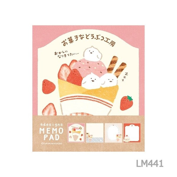 Furukawashiko Sweets Animal Workshop Memo Pads
