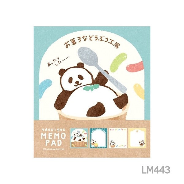 Furukawashiko Sweets Animal Workshop Memo Pads