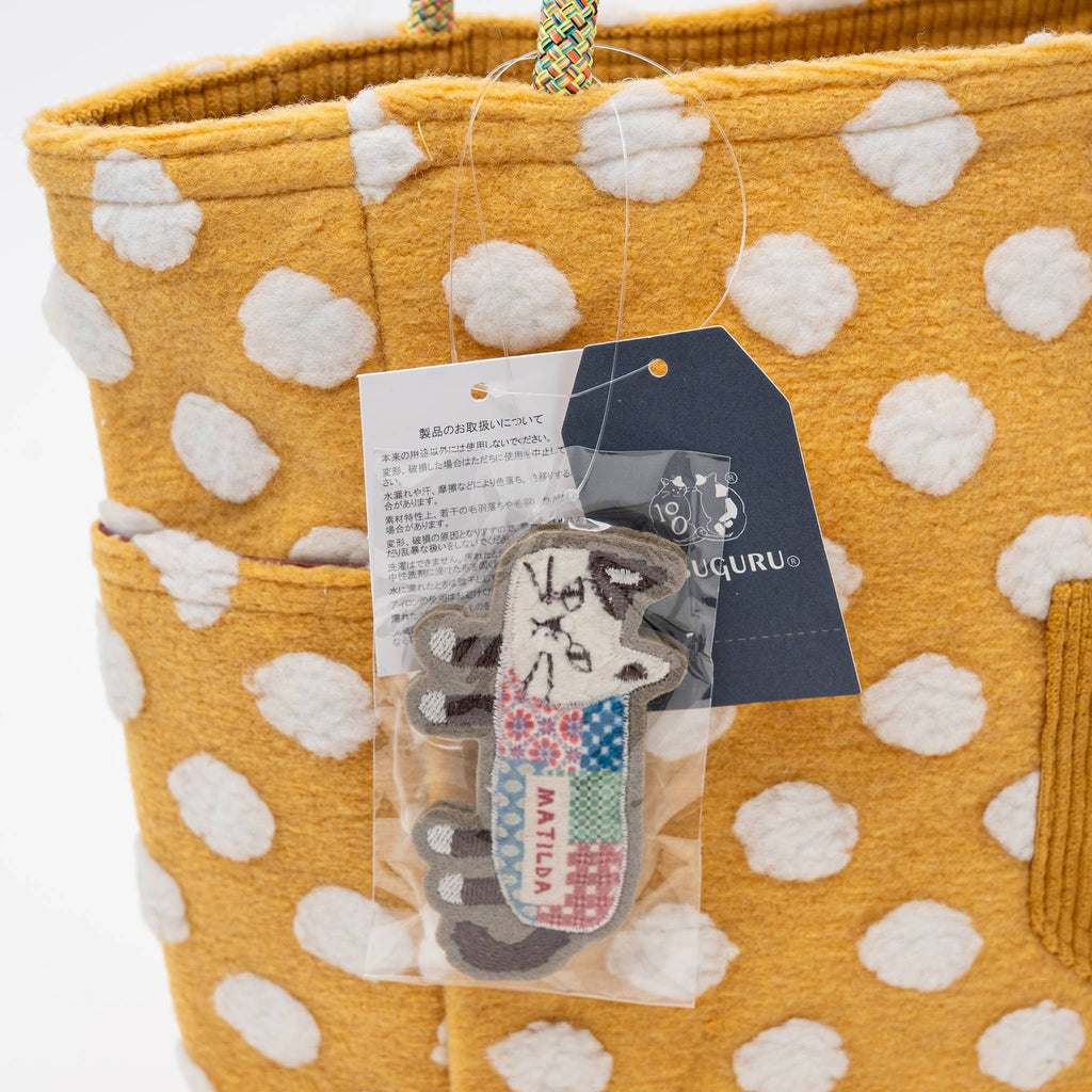 Kusuguru Japan Bobble Dot Textured Tote Bag