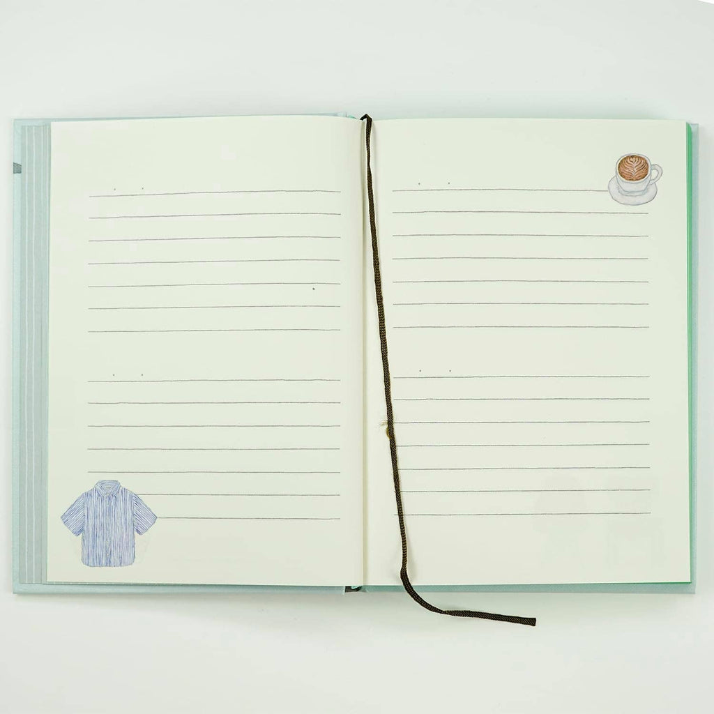 Greeting Life YZD-434 Illustration Changes Every Page Diary Cat Gray