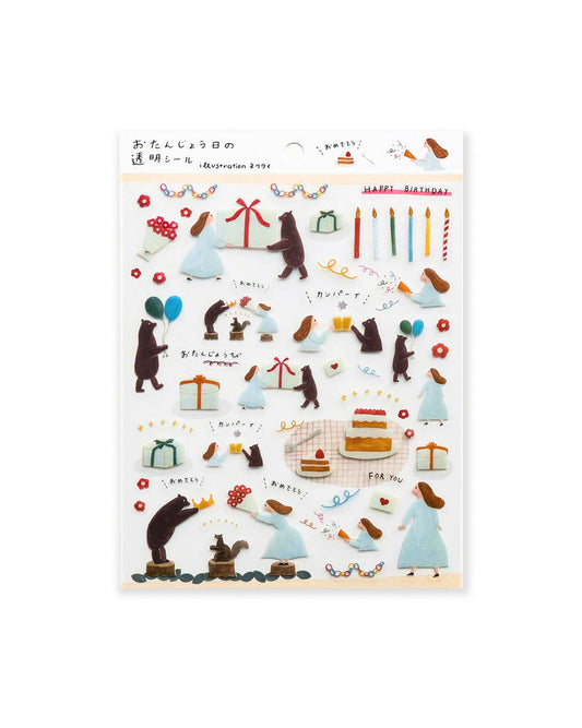 Cozyca Products x Necktie Clear Sticker - Birthday