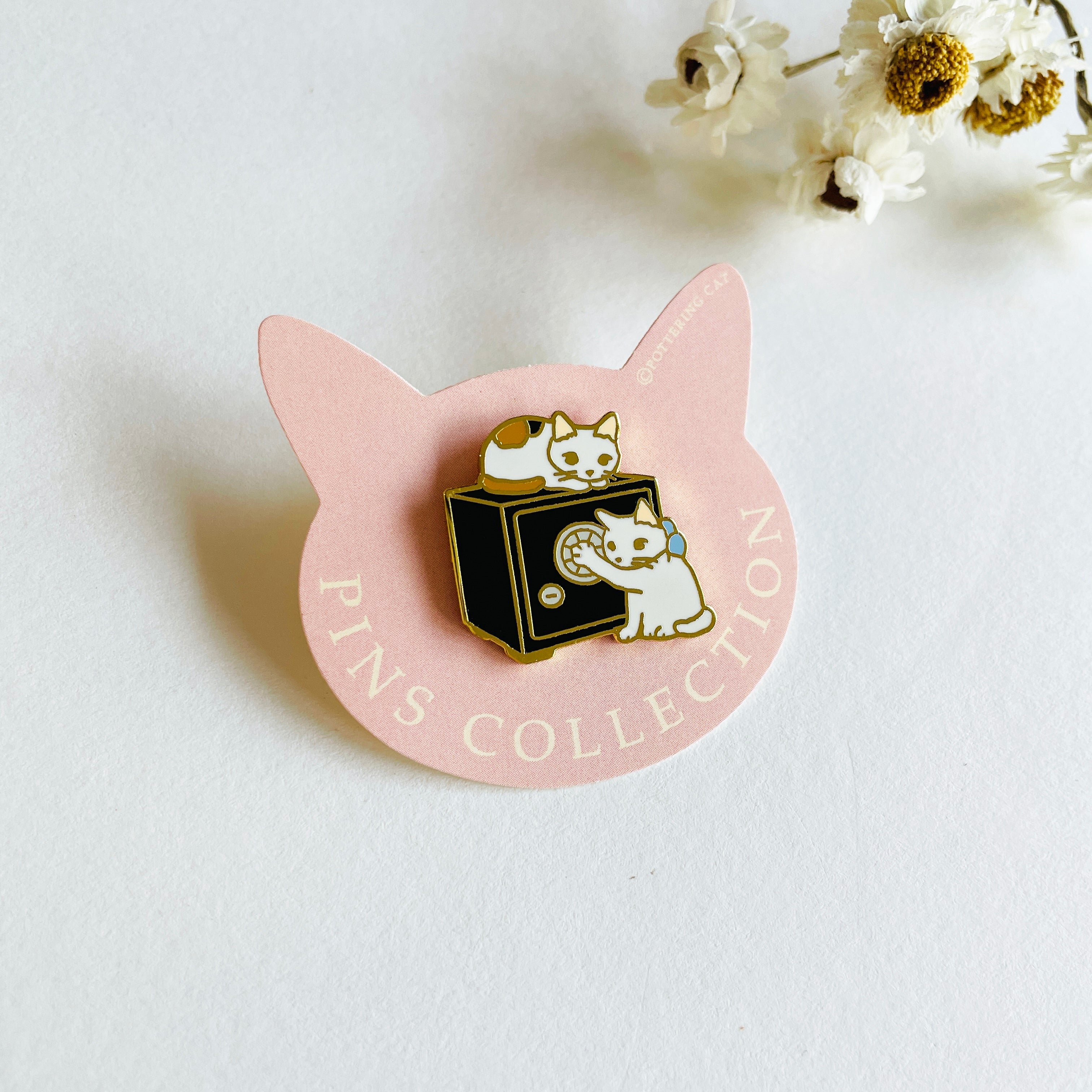 Pottering Cat Enamel Pin