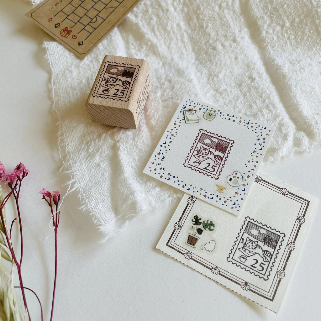 Pottering Cat Stamps