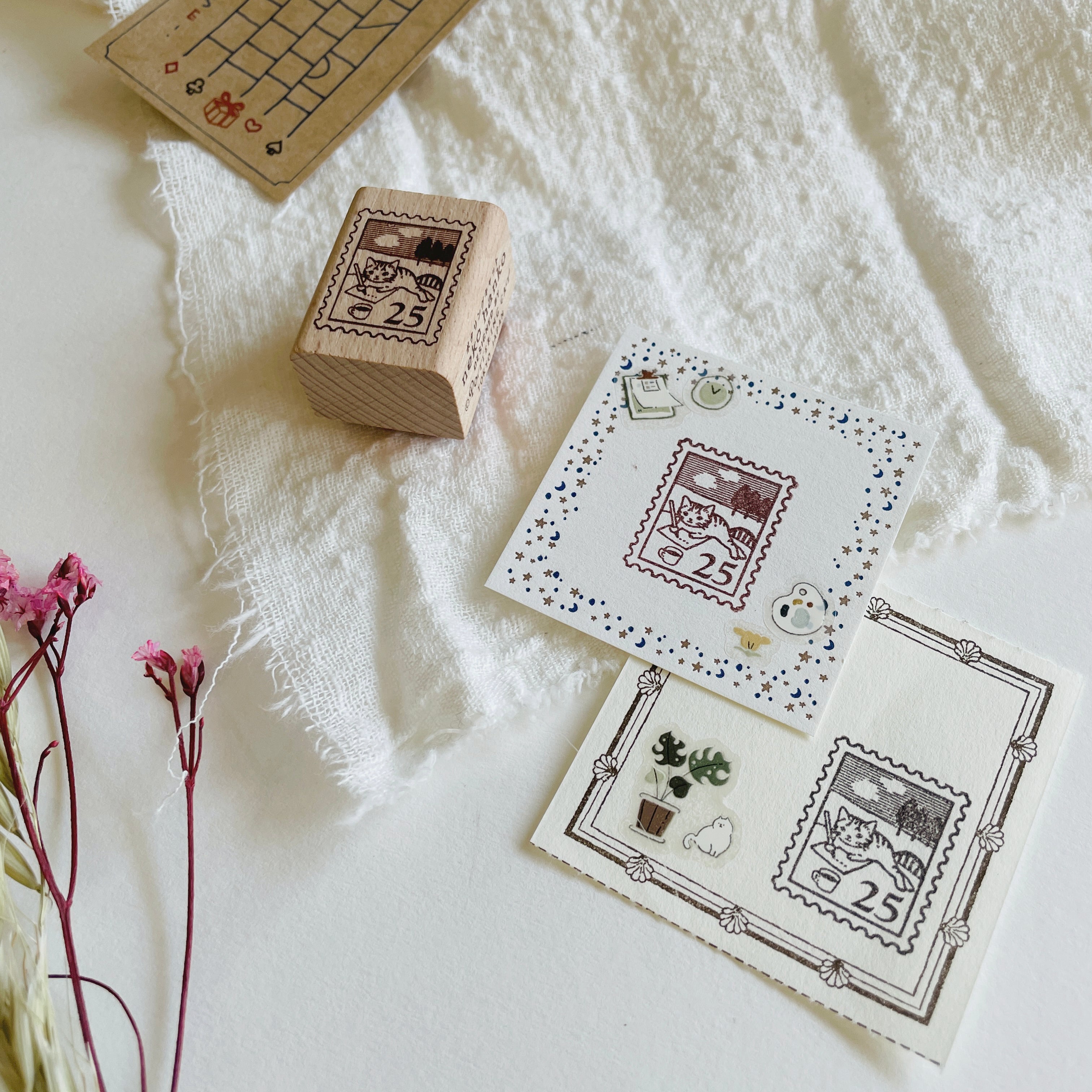 Pottering Cat Stamps