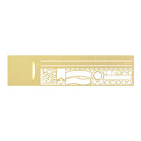 Clip Ruler Decorative Pattern -  A Gold