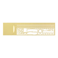 Clip Ruler Decorative Pattern -  A Gold