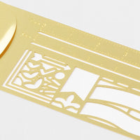 Clip Ruler Decorative Pattern -  A Gold