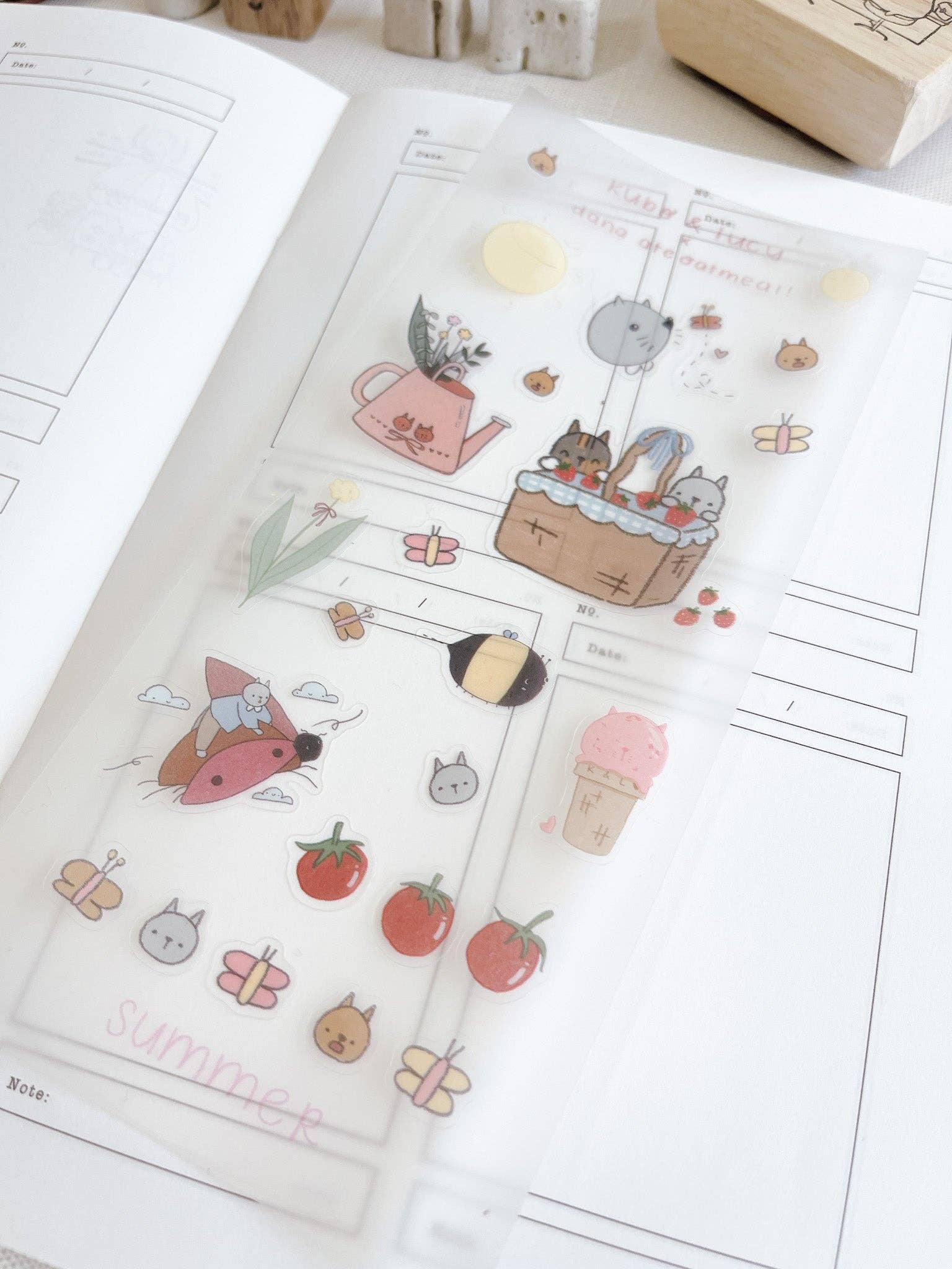 Kuboandlucy x Dana Ate Oatmeal Spring Season Sticker Sheet