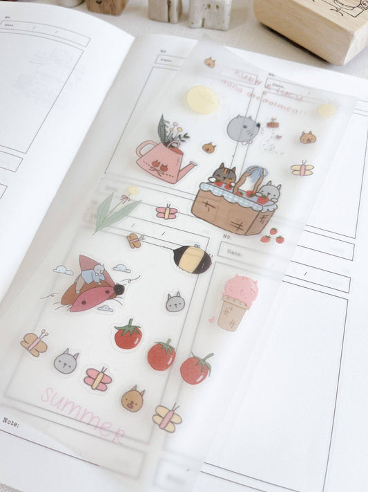 Kuboandlucy x Dana Ate Oatmeal Spring Season Sticker Sheet