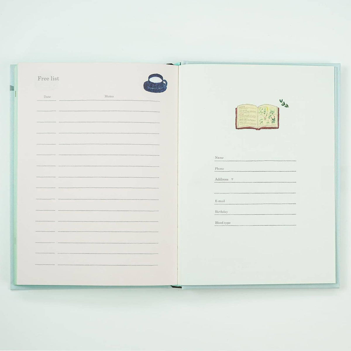 Greeting Life YZD-434 Illustration Changes Every Page Diary Cat Gray