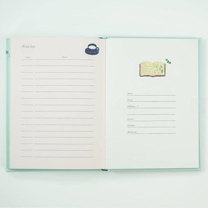 Greeting Life YZD-434 Illustration Changes Every Page Diary Cat Gray
