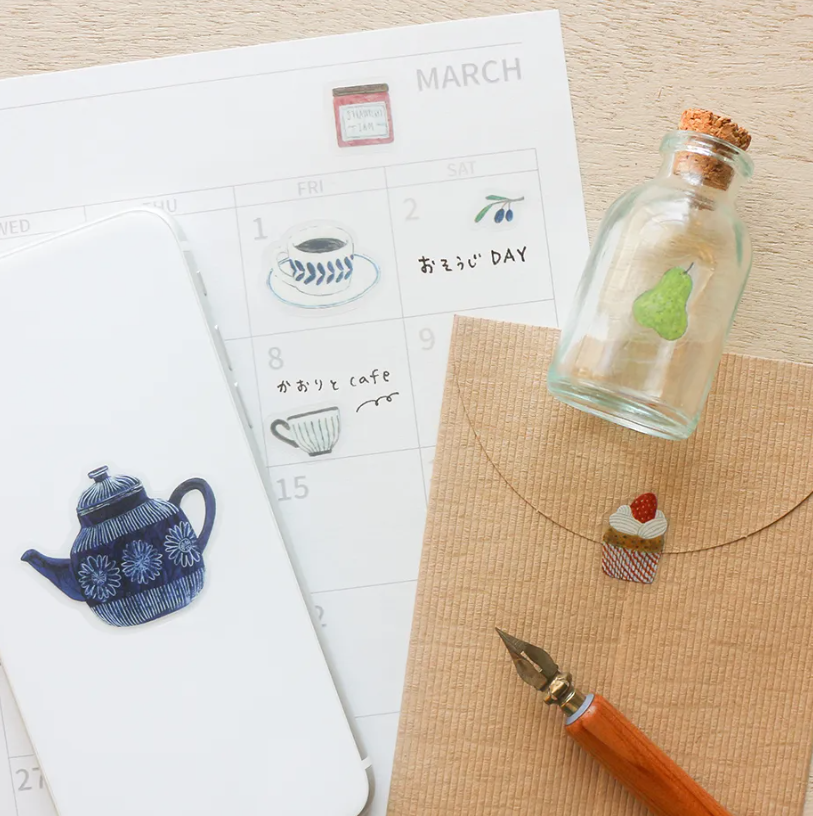 Midori Asano Sticker Sheet | Birds & Deer or Kitchen Design