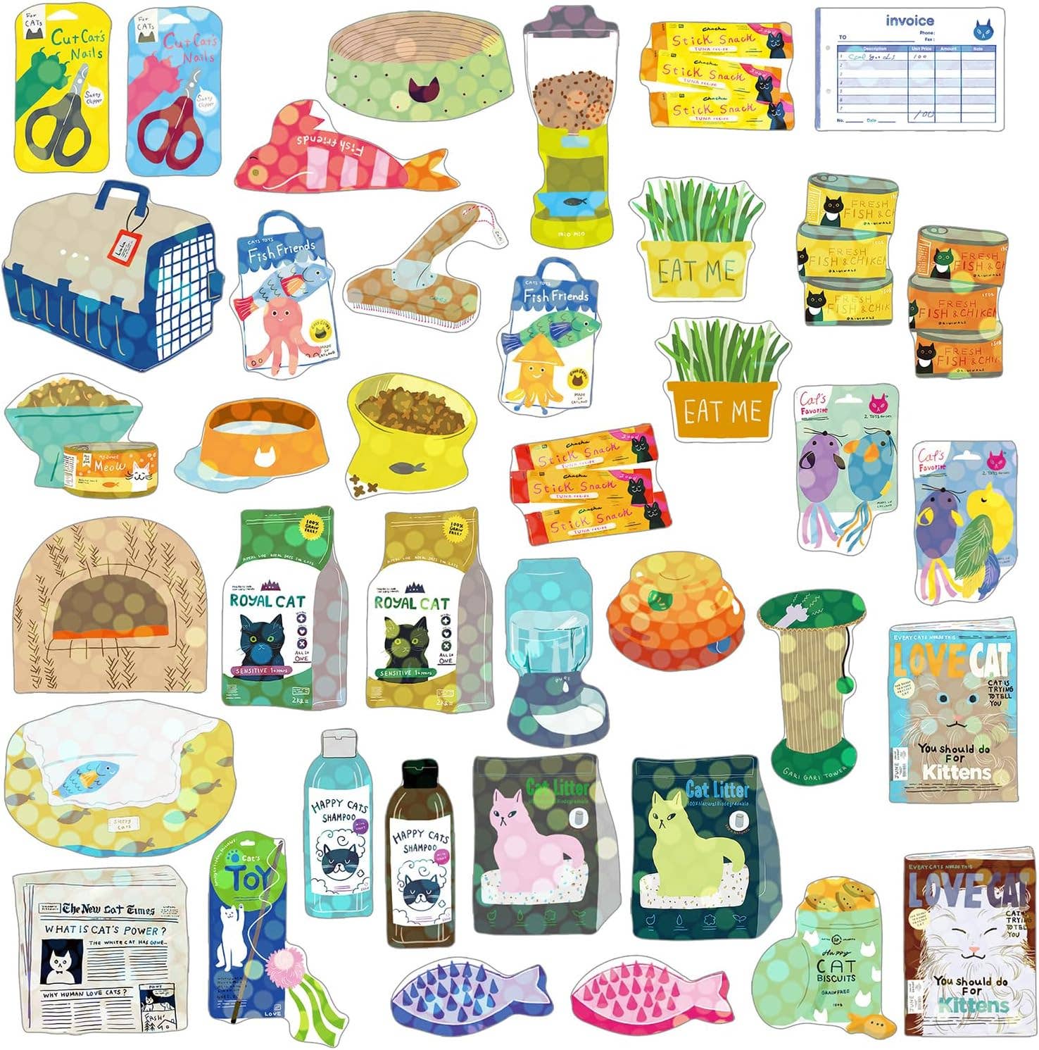Hako Sticker Cat Supply GLCK-63