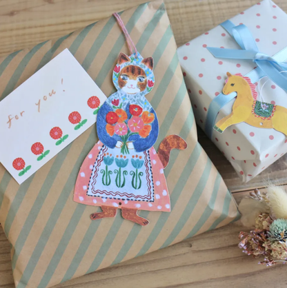 Aiko Fukawa Mobile Card | Hanging Ornament Greeting Card Set