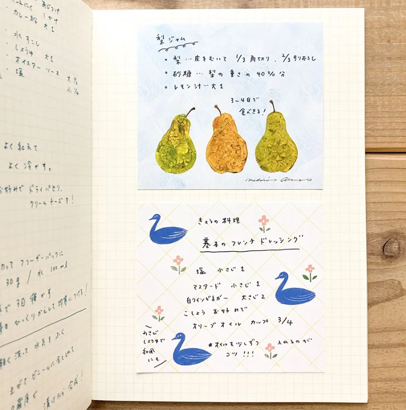 Aiko Fukawa A5 Notebook | 5mm Grid Animal Flower Design