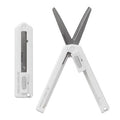 XS Compact Scissors White folded and open