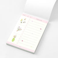 Midori - To Do List Memo Pad - Dried Flower