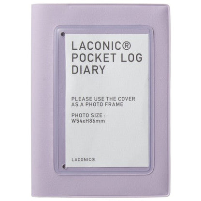 LACONIC Pocket Log Diary - B7C - Undated Daily - Purple with Photocard Pocket