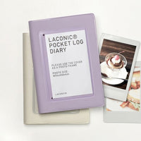 LACONIC Pocket Log Diary - B7C - Undated Daily - Purple with Photocard Pocket