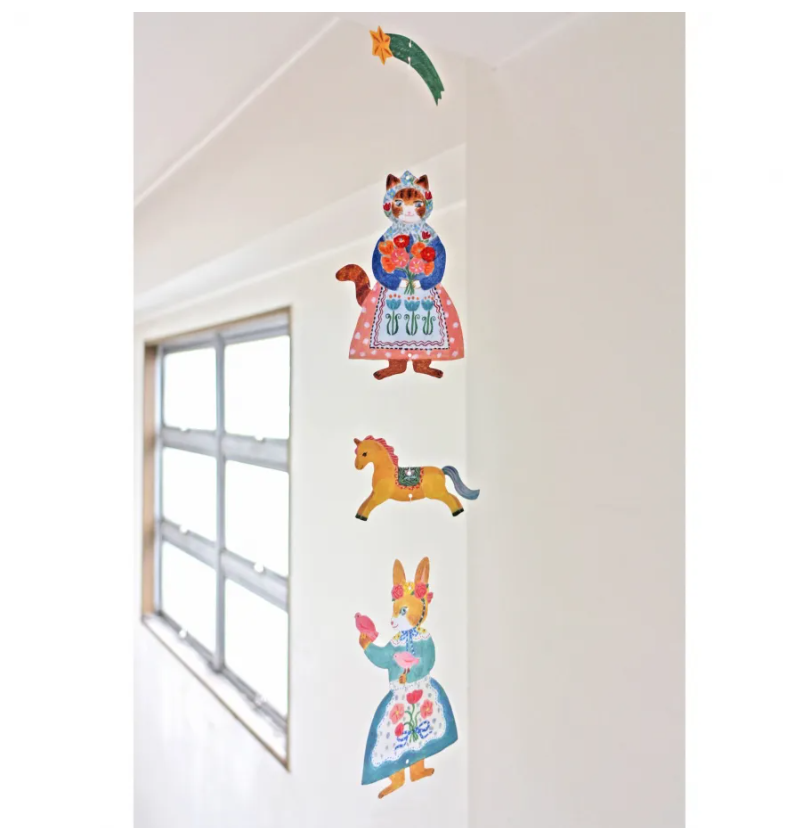 Aiko Fukawa Mobile Card | Hanging Ornament Greeting Card Set