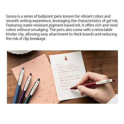 ZEBRA SARASA CLIP GEL PEN