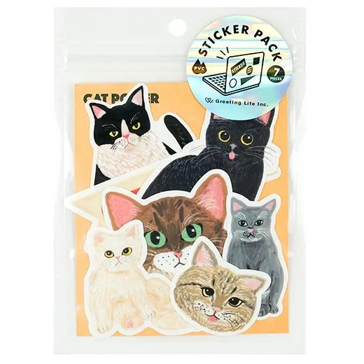 Greeting Life cat  Sticker Pack