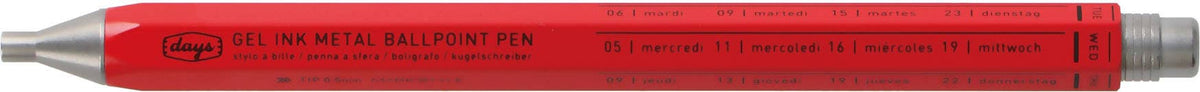 Days Aluminum Gel Ballpoint Pen–0.5mm Japanese Quick-Dry Ink