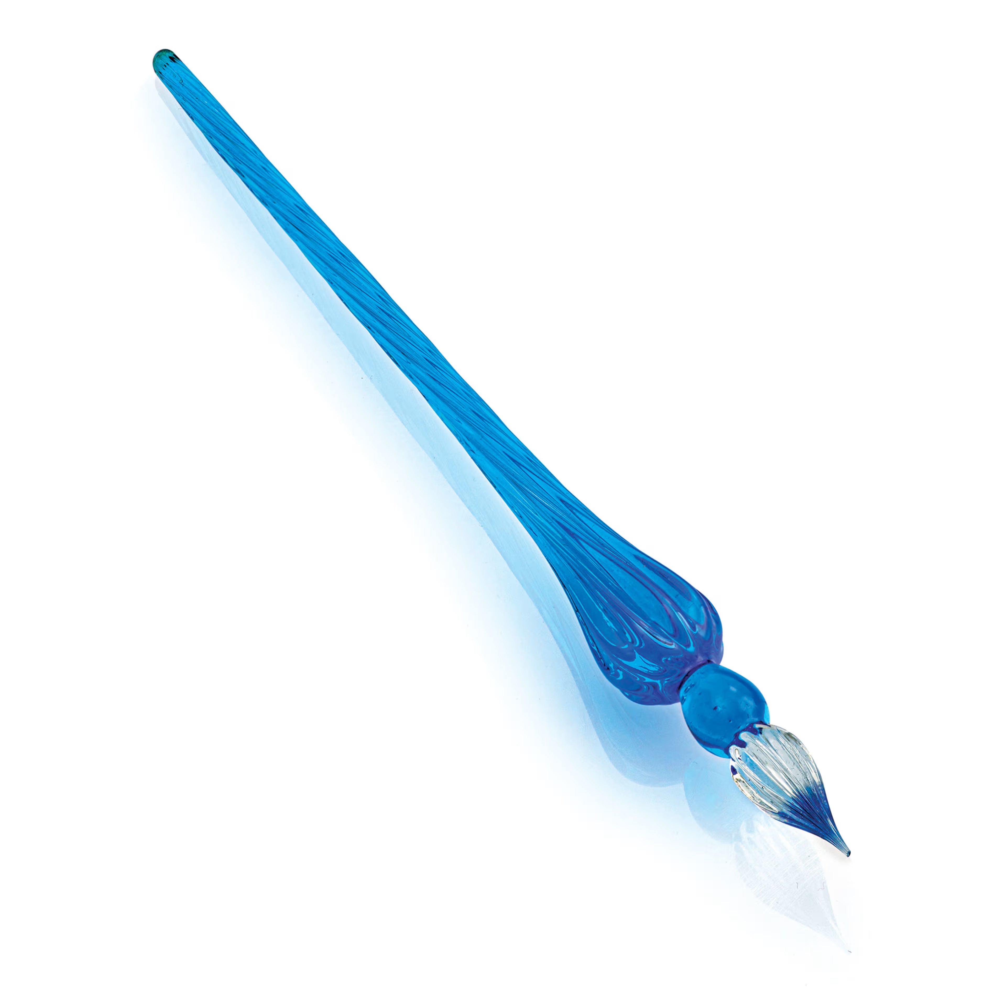 Herbin Round Glass Dip Pen - Navy Blue