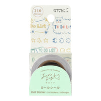 Midori Yuru Log Roll Sticker