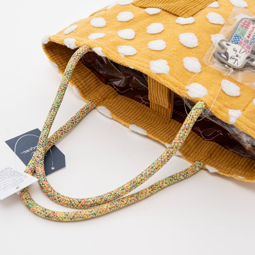 Kusuguru Japan Bobble Dot Textured Tote Bag