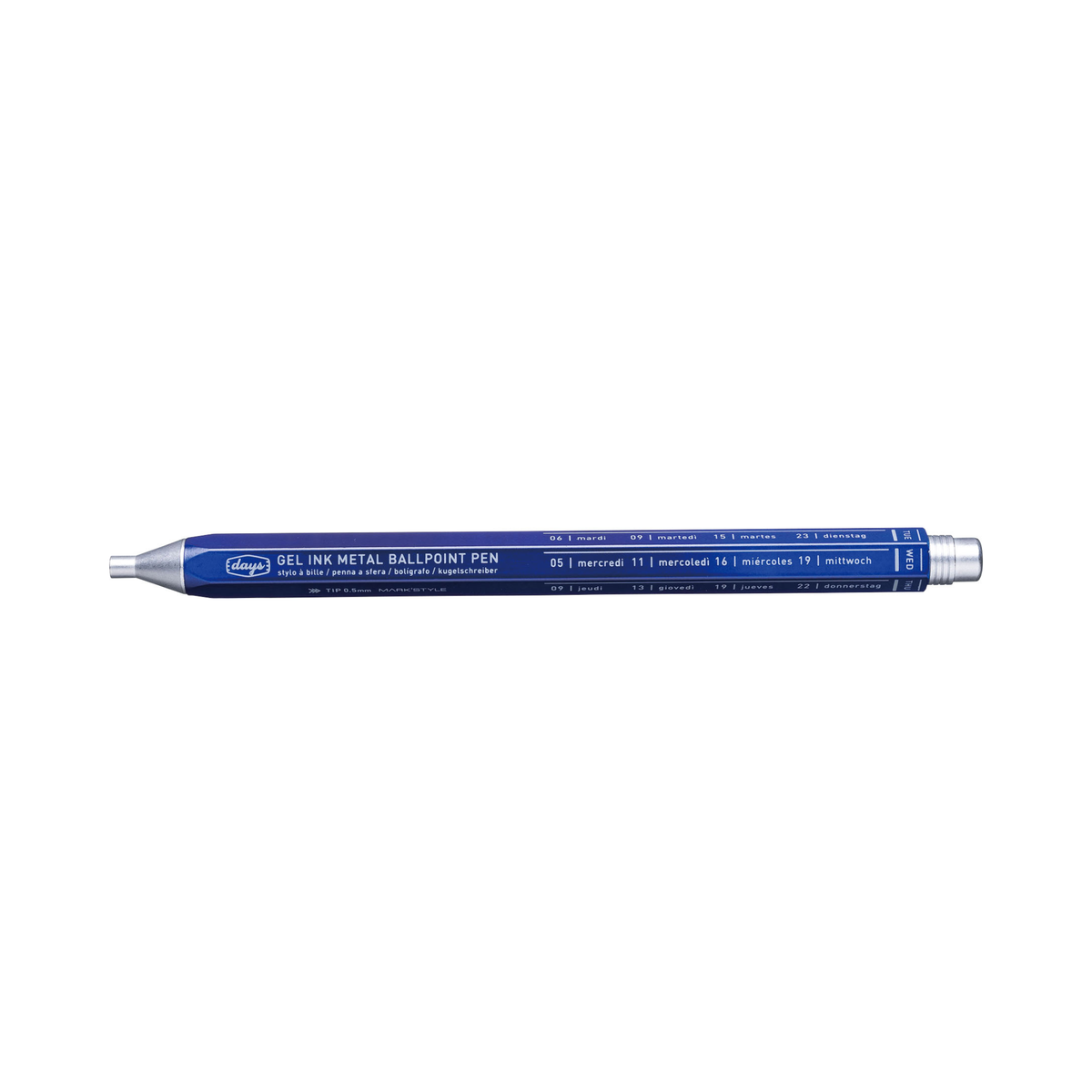 Days Aluminum Gel Ballpoint Pen–0.5mm Japanese Quick-Dry Ink
