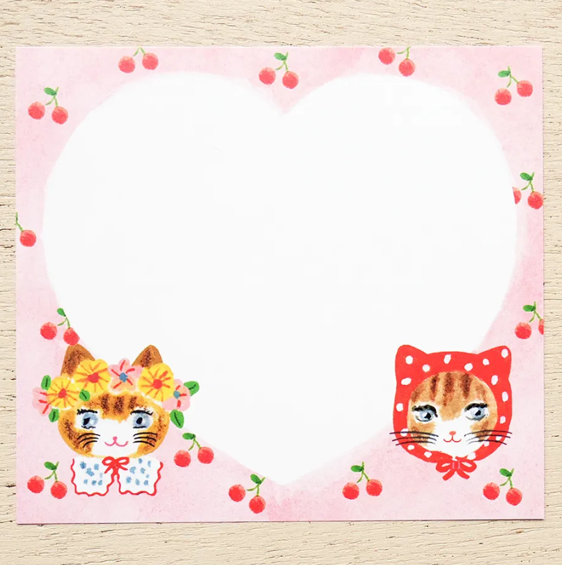 Aiko Fukawa Block Memo Pad | Niko Niko SMILE Animal Note Set