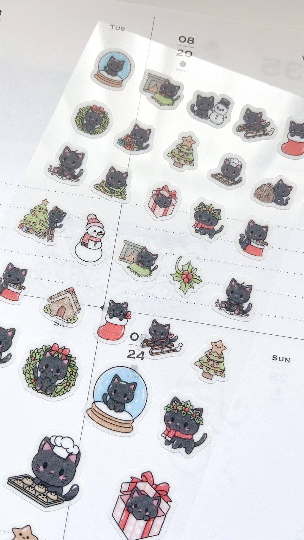 Kuboandlucy Stationery Co | Luna Christmas Sticker Sheet