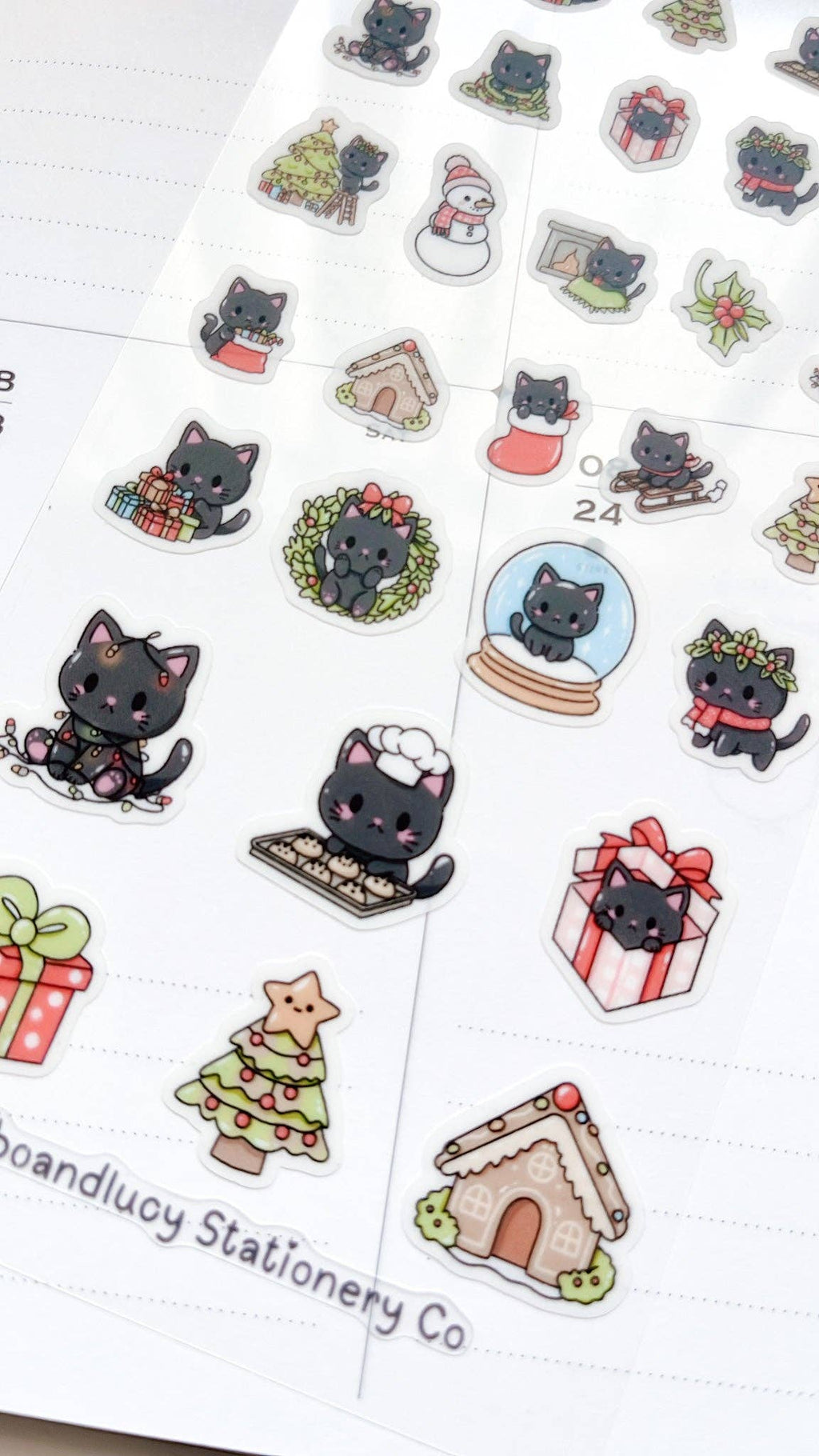 Kuboandlucy Stationery Co | Luna Christmas Sticker Sheet