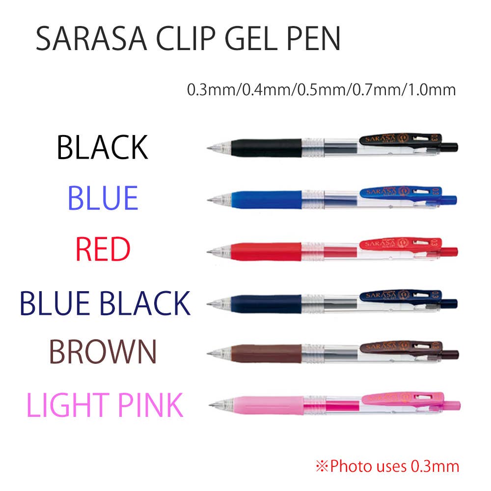 ZEBRA SARASA CLIP GEL PEN