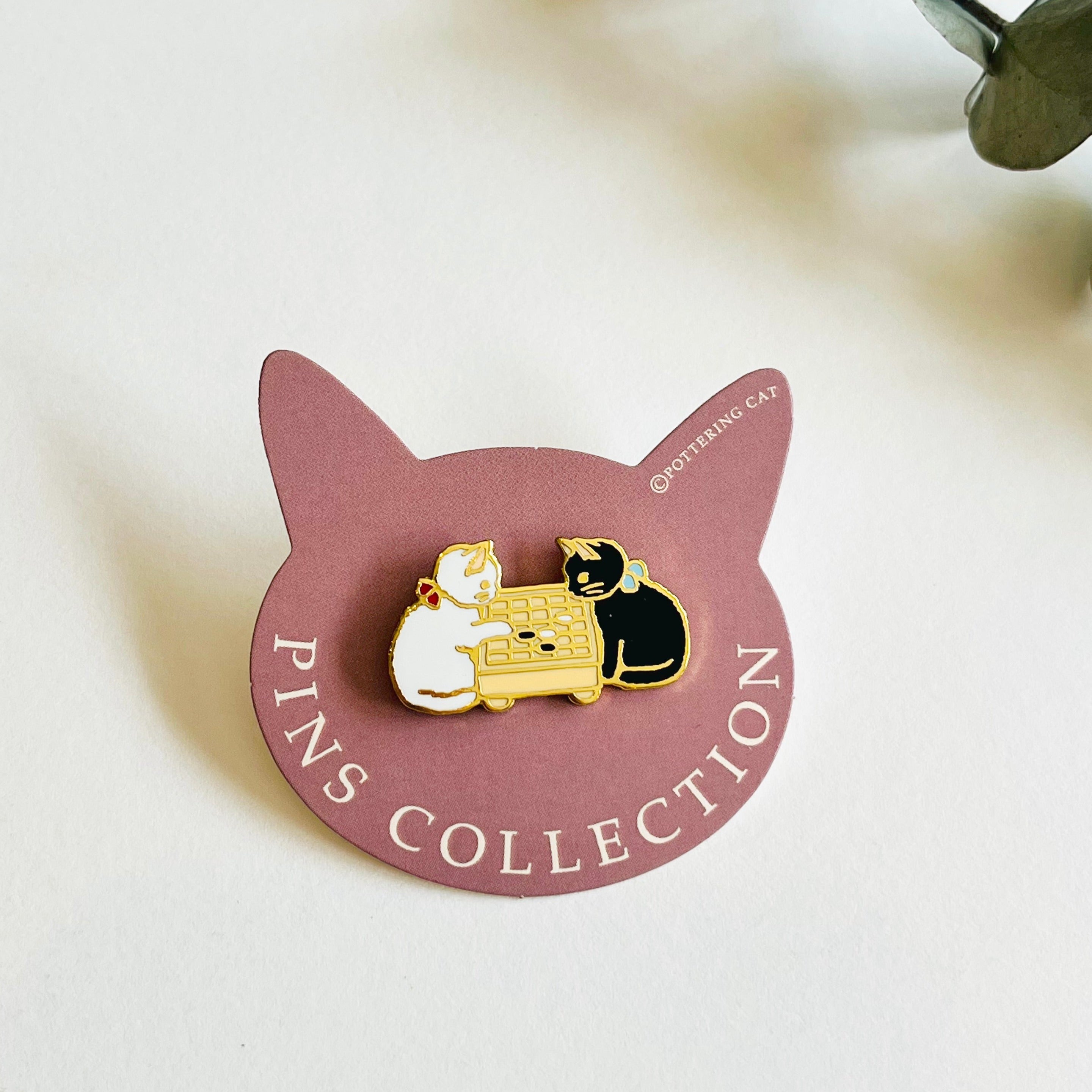 Pottering Cat Enamel Pin