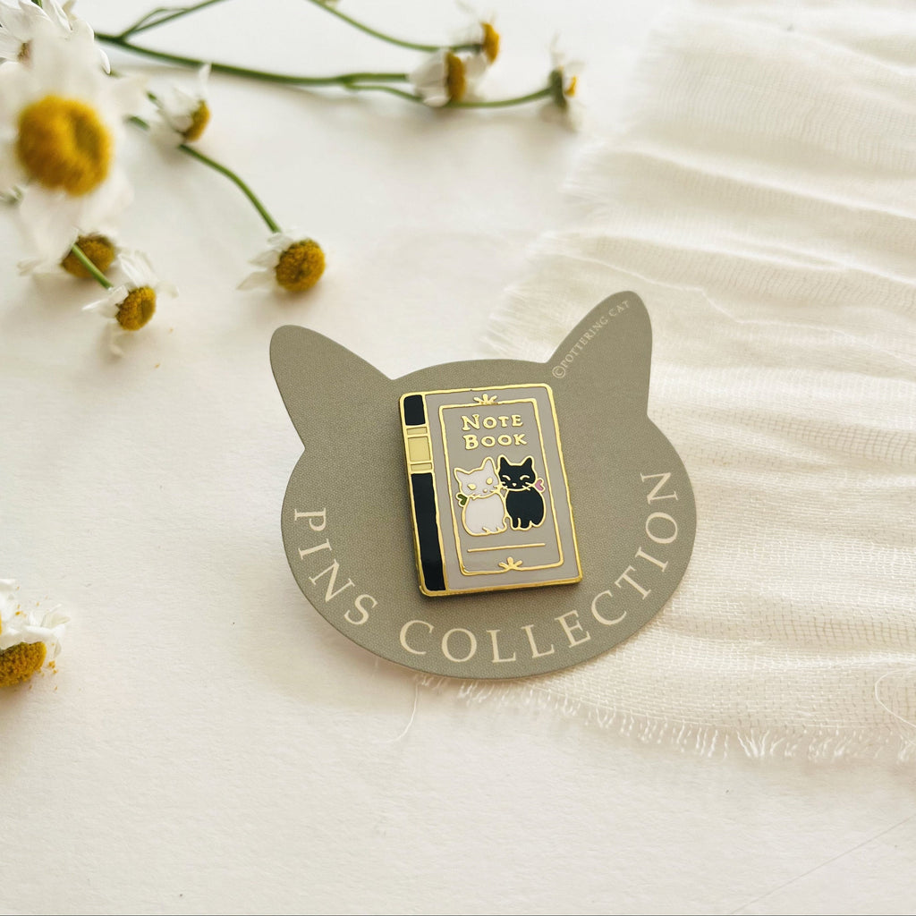 Pottering Cat Enamel Pin