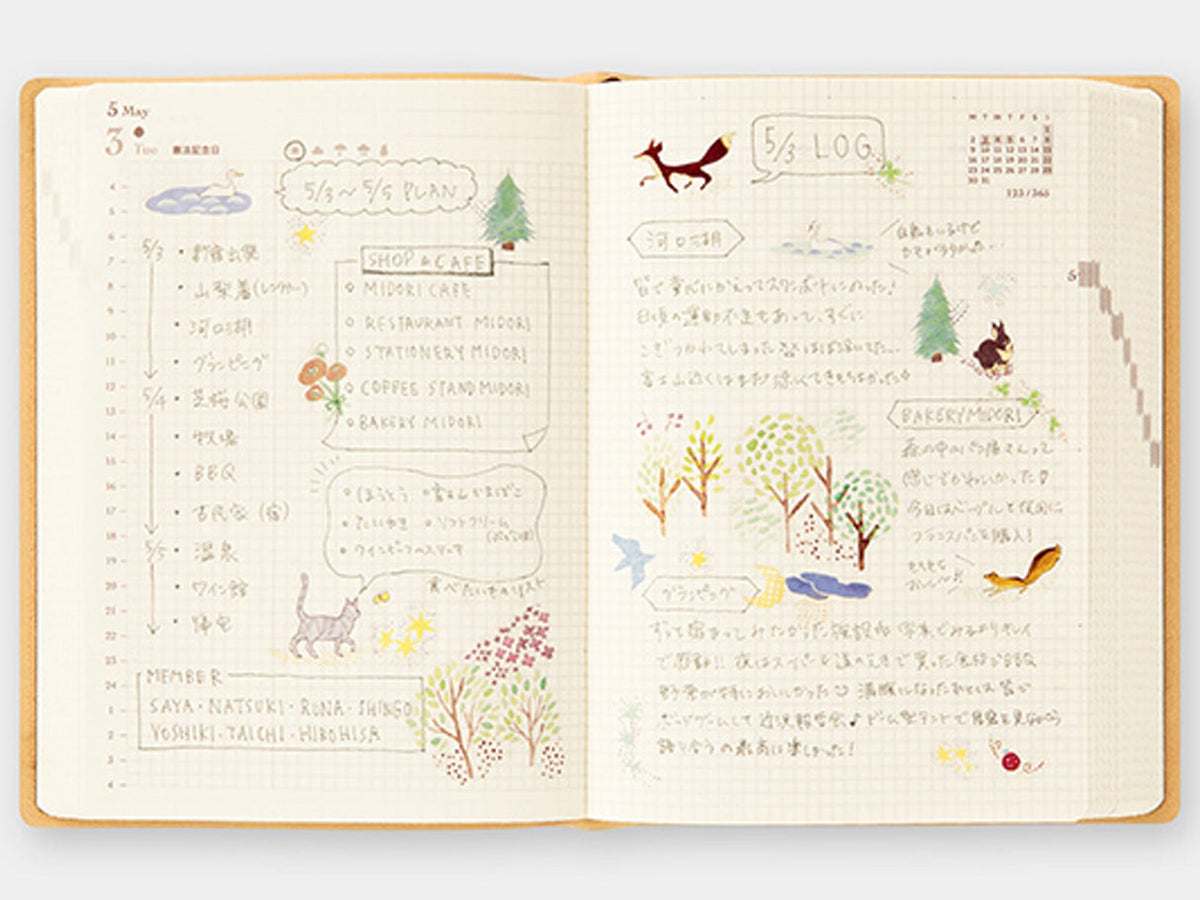 Midori Diary Hibino A6 2027