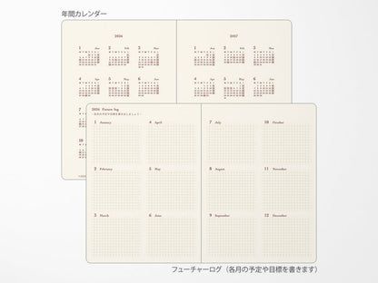 Midori Diary Hibino A6 2027