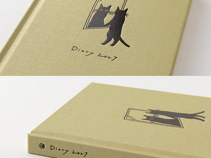 Midori Book Style Diary B6 Variant Cat Beige 2027