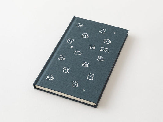 Midori Book Style Diary B6 Variant Dog Navy 2027