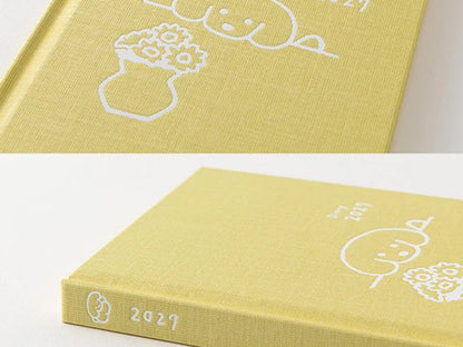 Midori Book Style Diary B6 Variant Dog Yellow 2027